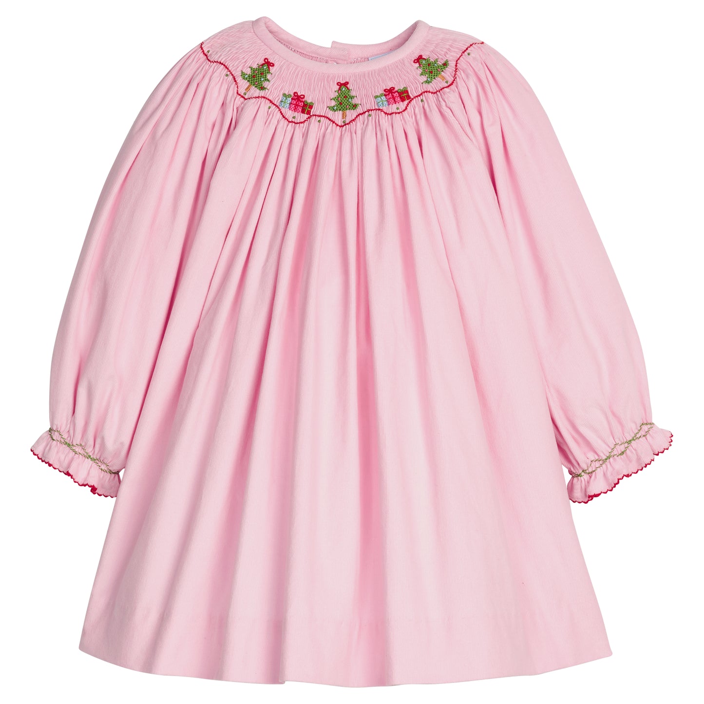 Smocked Bishop Dress - Holly Days
