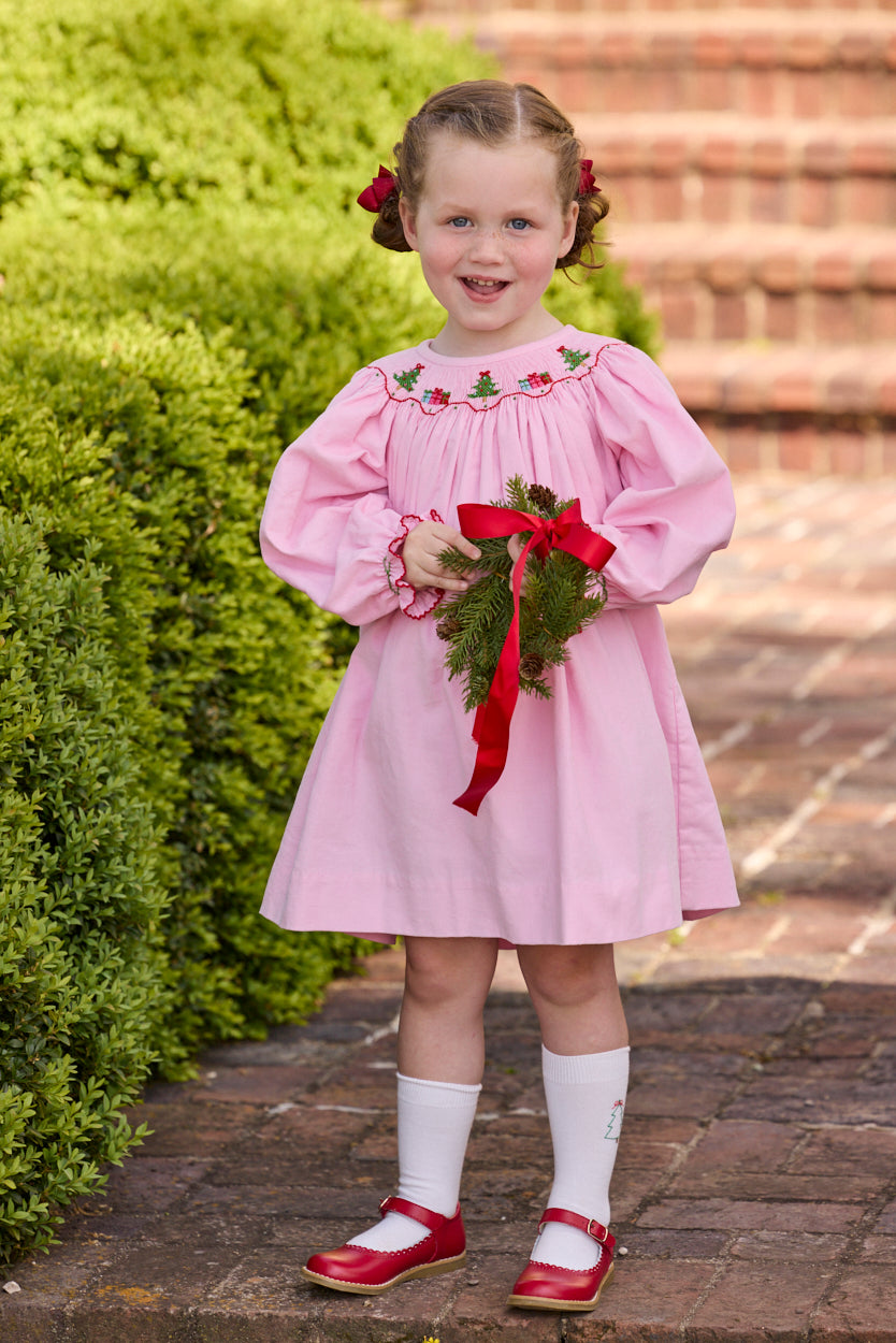 Smocked Bishop Dress - Holly Days