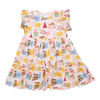 Girls Jennifer Dress - Birthday Star