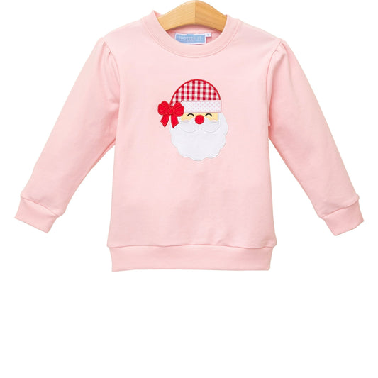 French terry Pullover - Light Pink Santa