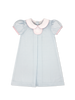Timeless Tab Dress - Baby Blue Minigingham