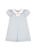 Timeless Tab Dress - Baby Blue Minigingham