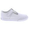 Footmates Drew - White Leather with Gray Accent