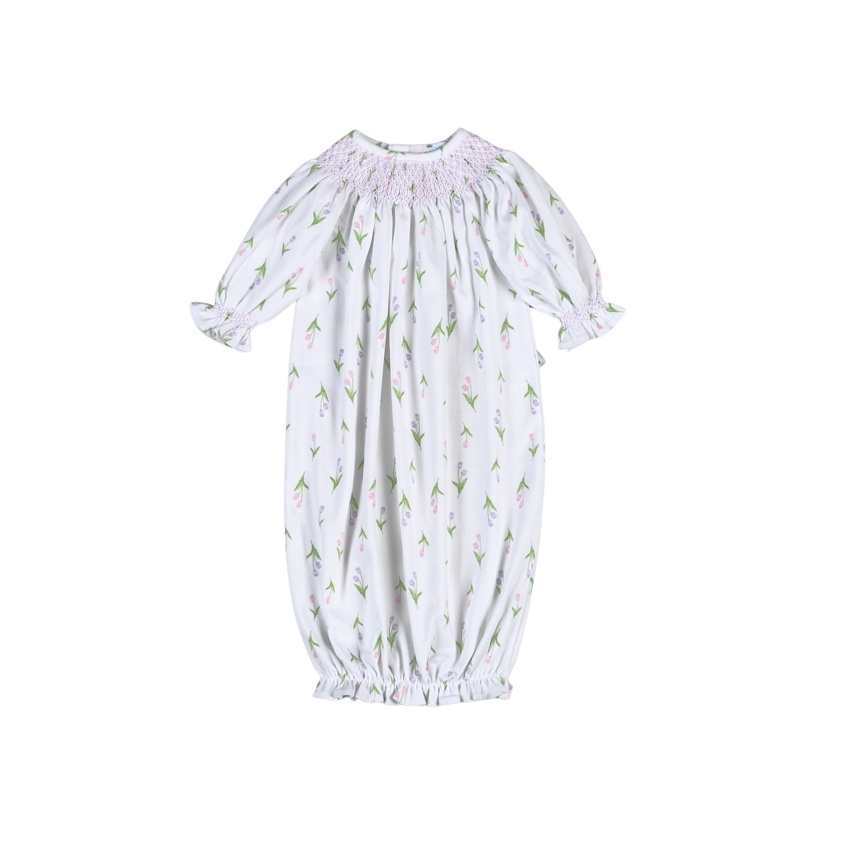 Zoe Floral Hand Smocked Bishop Gown