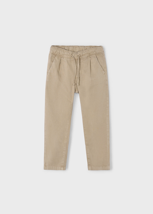 Boy Chino Joggers - Cashew
