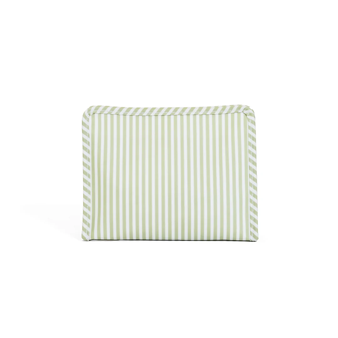 Roadie Medium Zip Pouch - Pimlico Stripe Sage