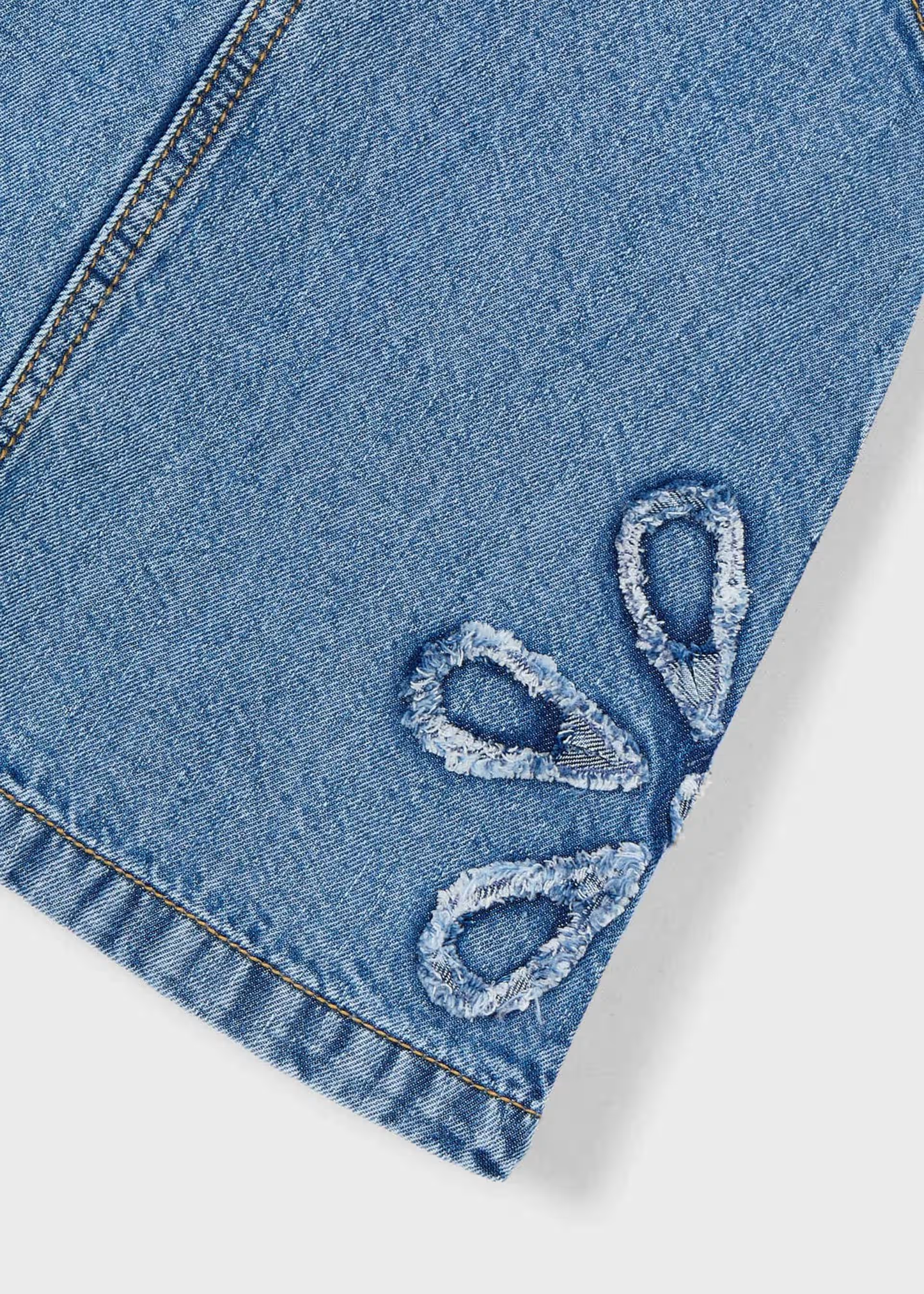 Girl Denim Overall Skirt