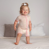 Print Shorty Sleeper with Zipper in Latte Starfish