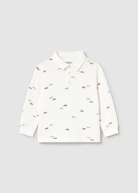 Baby Printed Polo Shirt - Car