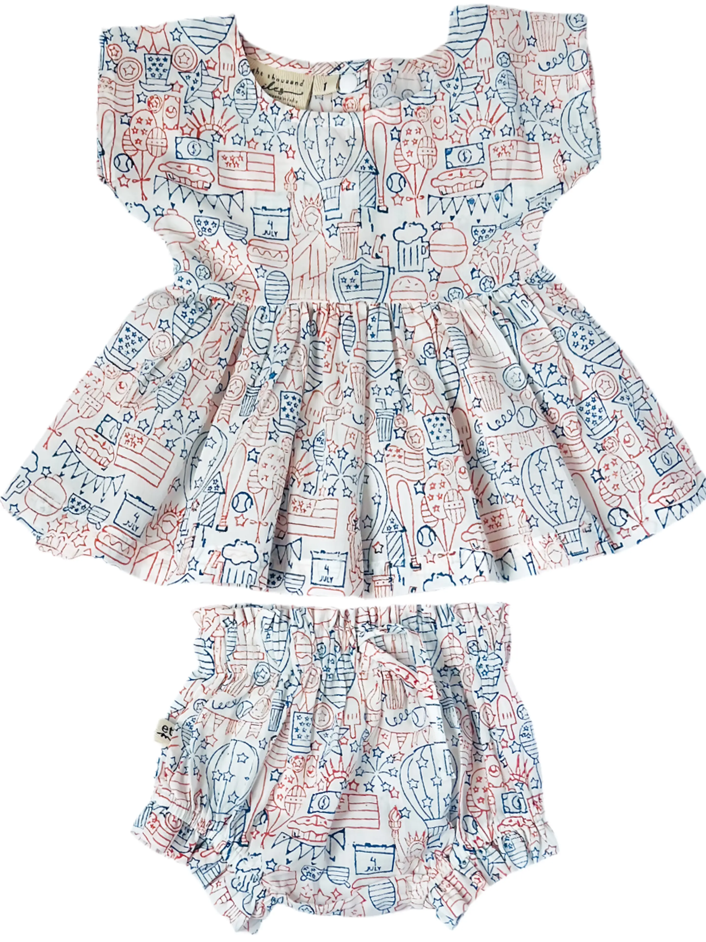 Cap Sleeve Tunic and Bloomer Set - USA