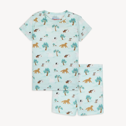 Central Bark Modal Magnetic No Drama Pajama Short Sleeve Short Set