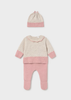 Newborn 3-Piece Knit Set - Rose