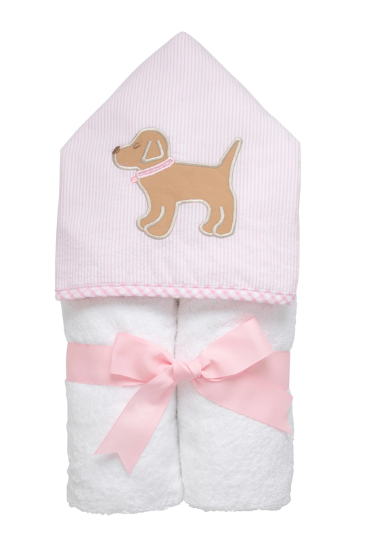 Puppy Everykid Towel - Pink