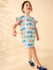 Flutter Sleeve Shift Dress - Starfish