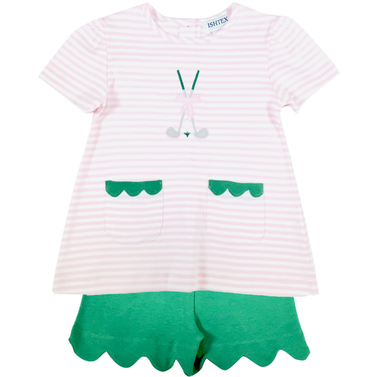 Golf Club Girl's Shorts Set