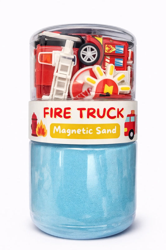 Fire Truck Sand Jar