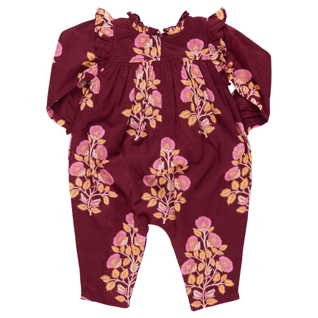 Baby Girls' Kalani Jumper-Burgandy Bouquet