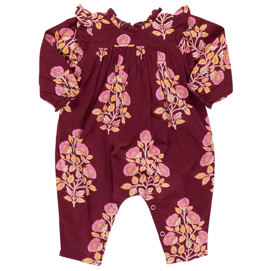 Baby Girls' Kalani Jumper-Burgandy Bouquet