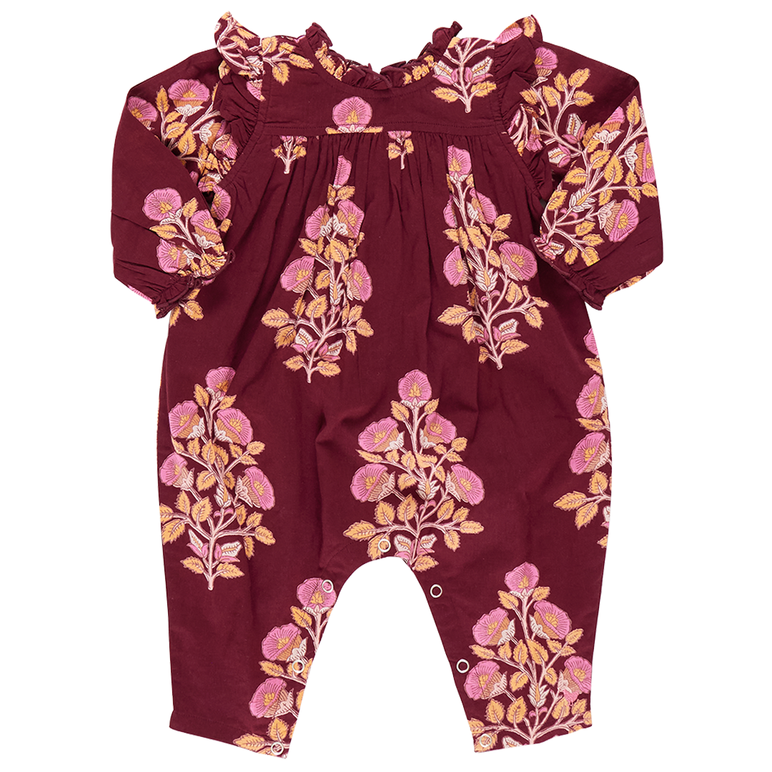 Baby Girls' Kalani Jumper-Burgandy Bouquet