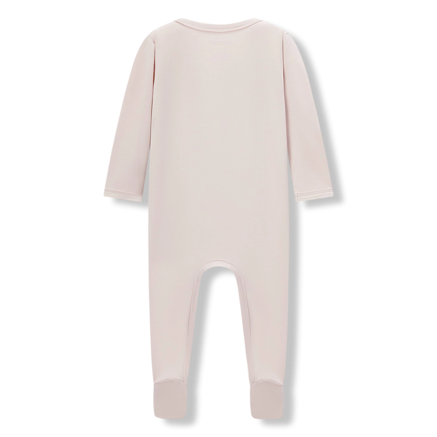 Sepia Rose Luxe Solid Zipper Footed Romper