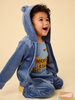 Easy Fit Velour Baby Joggers - Naval Blue