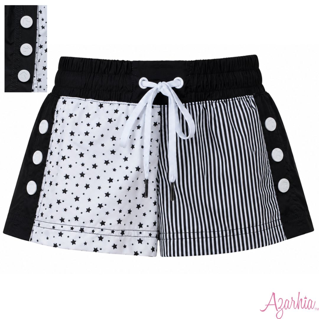 Stars and Stripes Games Day Color Block Short - Black