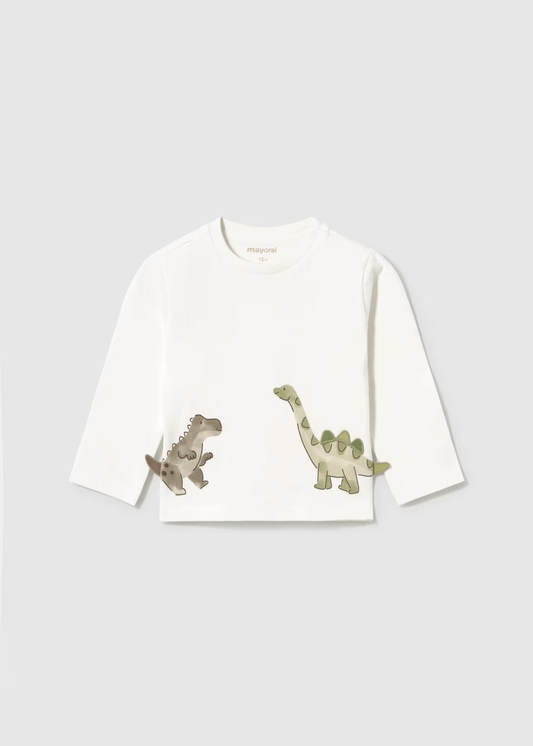 Baby Dinosaur T-Shirt - Cream