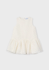 Girl Plumeti Dress - Cream