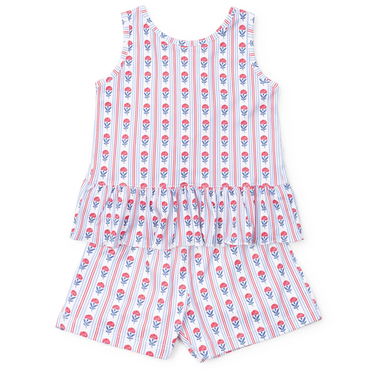 Poppy Girls' Short Set - Liberty Floral