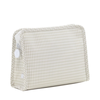 Roadie Medium Zip pouch - Gingham Pearl Grey