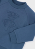 Boy Embossed Sweatshirt - Steel