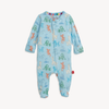 Magnetic Convertible Footie - Blue Party Animals Glow in the Dark Modal