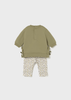 Newborn Girl 4-Piece Set - Olive