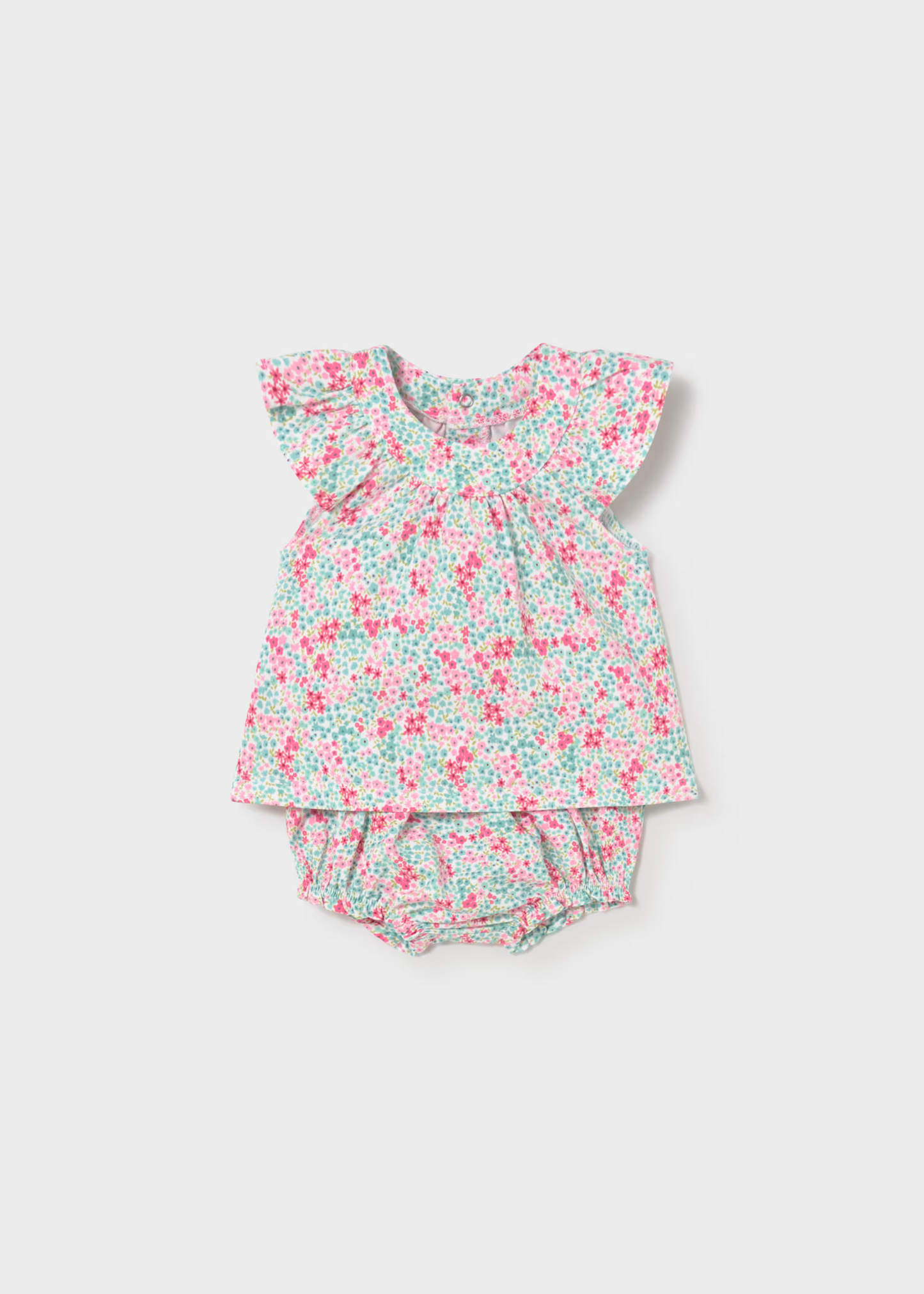 Newborn Girl 4-Piece Set - Aqua