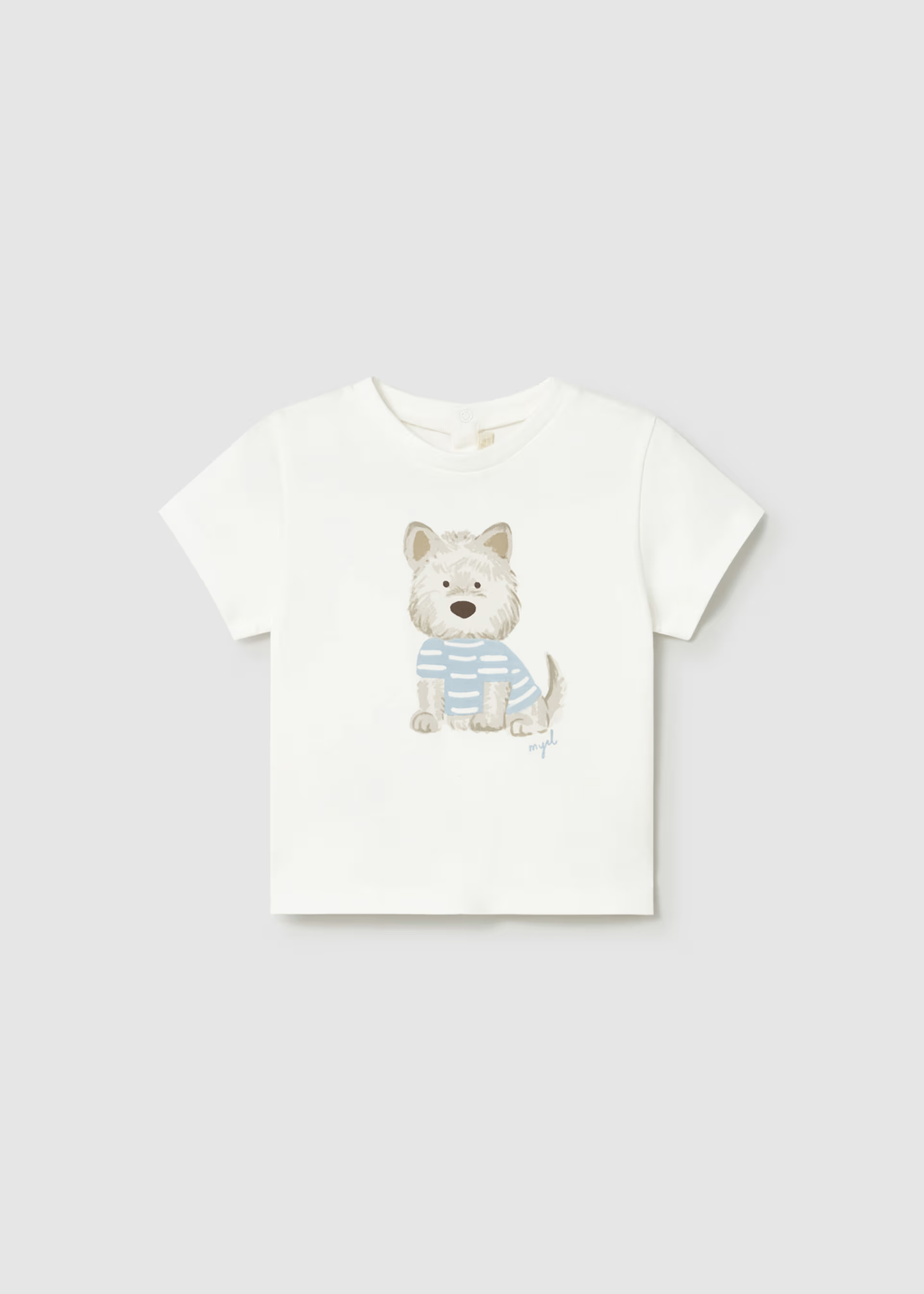 Puppy Graphic T-shirt - Cream