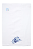 Cowboy Hat Applique Burp - Blue