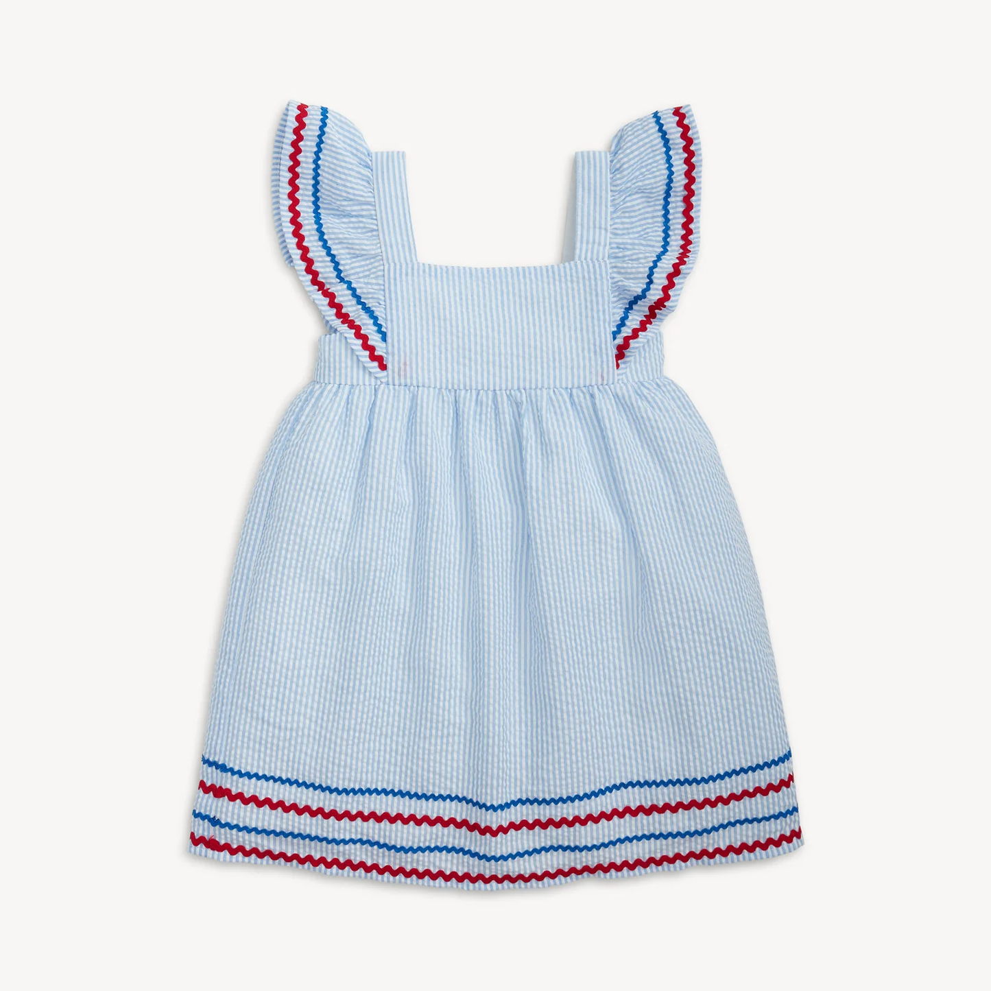 Magnetic Dress Seersucker Stripe