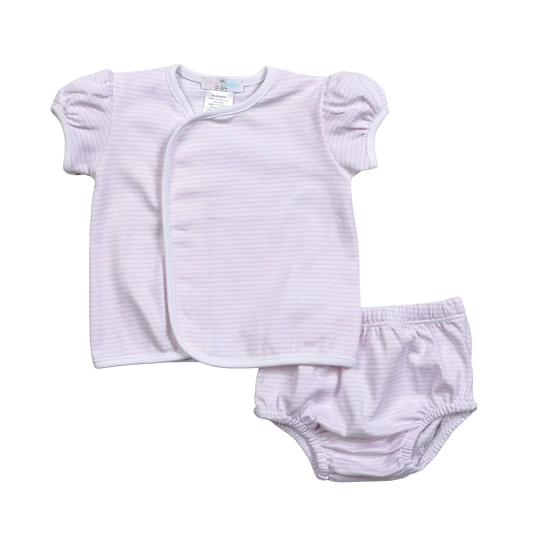 Tania Pink Stripes Diaper