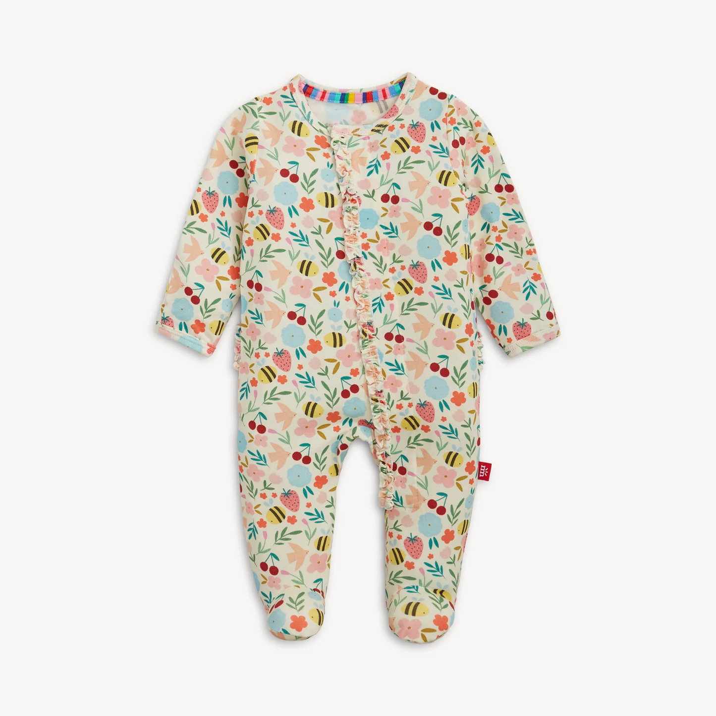 Magnetic Footie with Ruffles Honey Blossom
