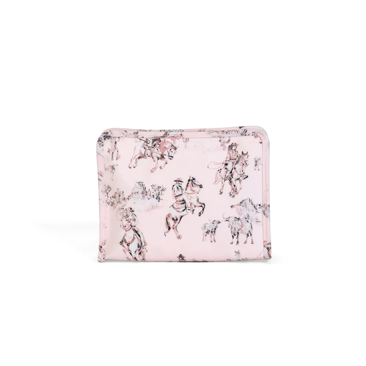 Roadie Medium Zip Pouch - Cowgirl Toile