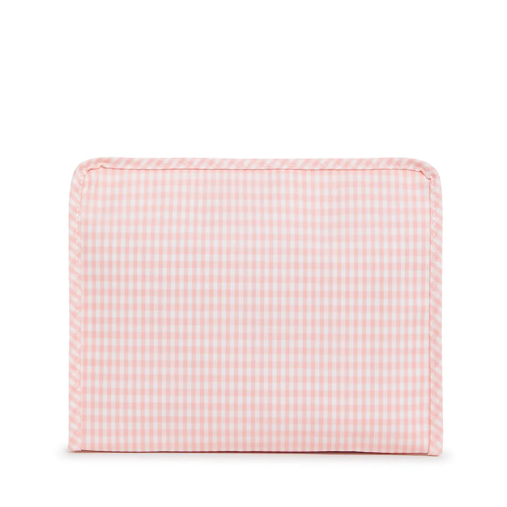 Roadie Medium Zip Pouch - Gingham Taffy