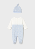 Newborn Boy One Piece with Hat - Sky