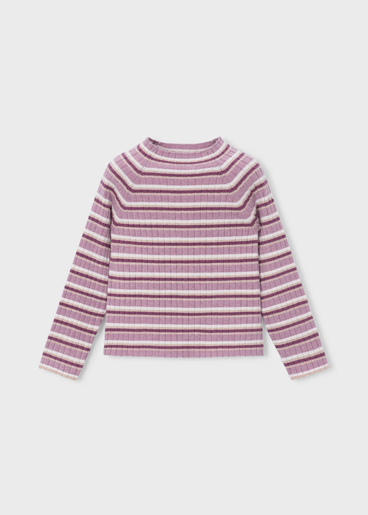 Girl Knit Sweater - Violet