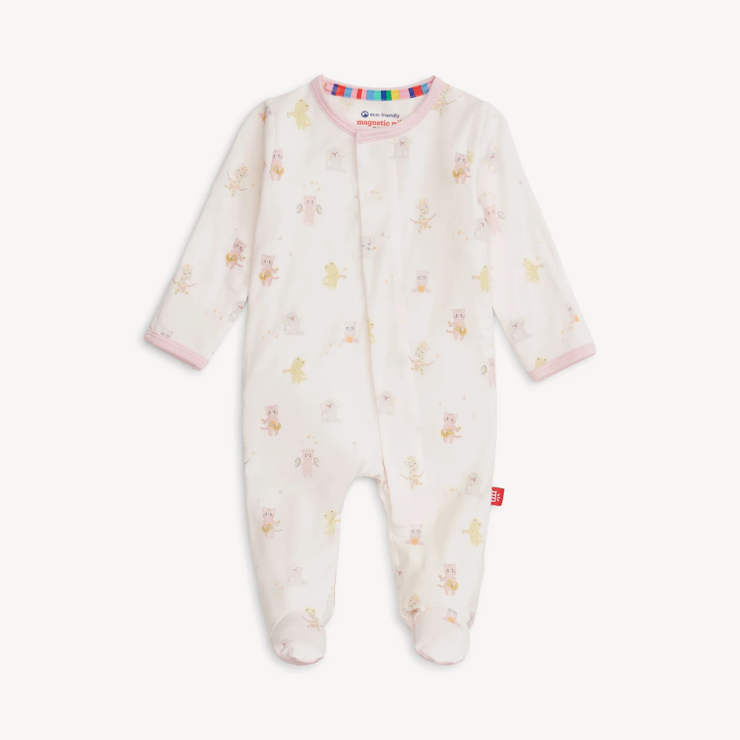 Pink Baby Beats Modal Footie