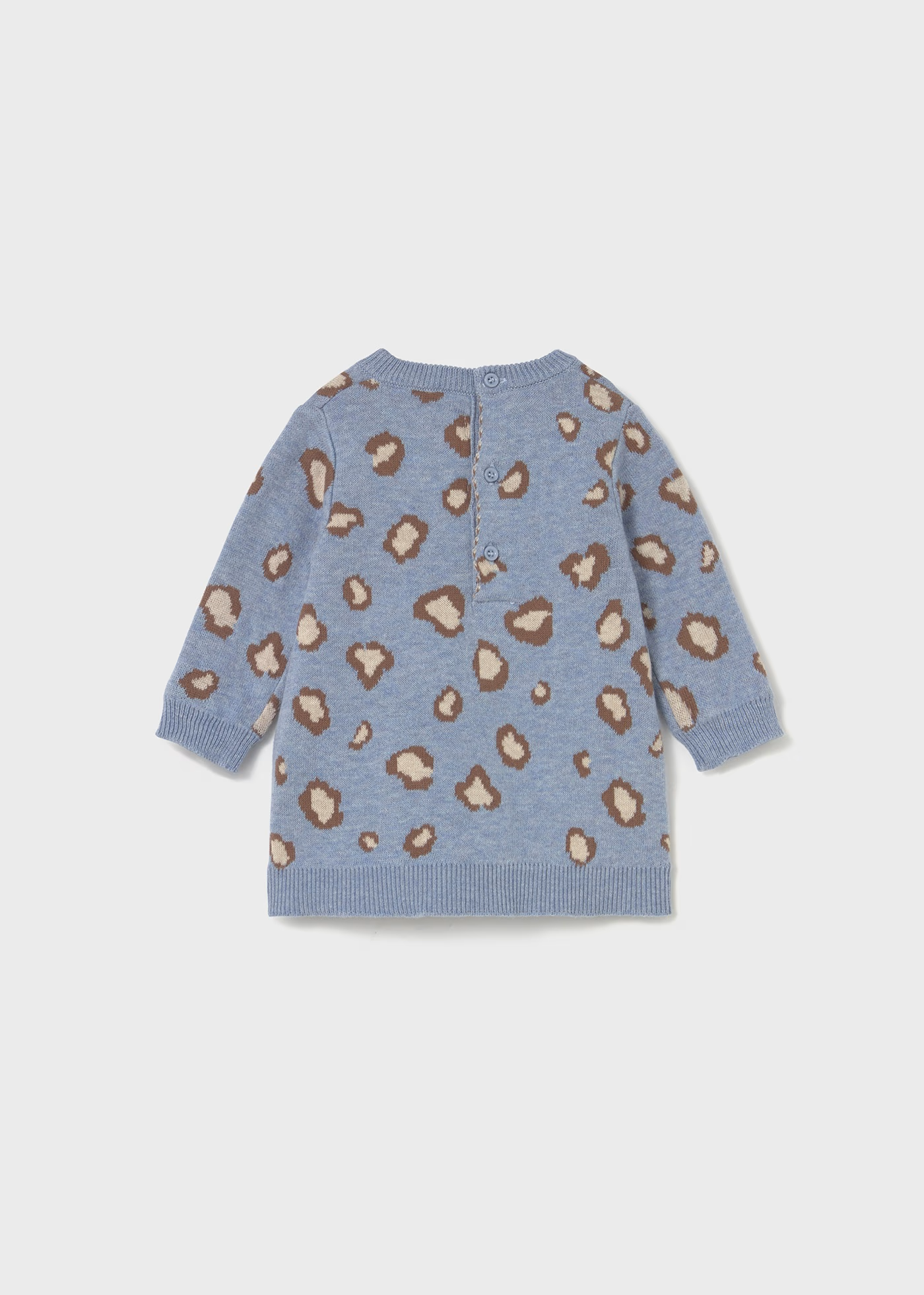 Newborn Knit Dress - Sky Blue Heather
