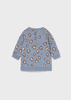 Newborn Knit Dress - Sky Blue Heather