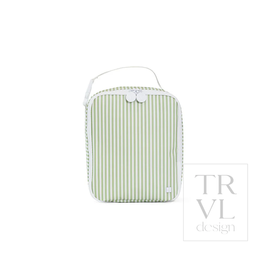 Lunch Box Insulated Lunch Bag - Pimlico Stripe Sage