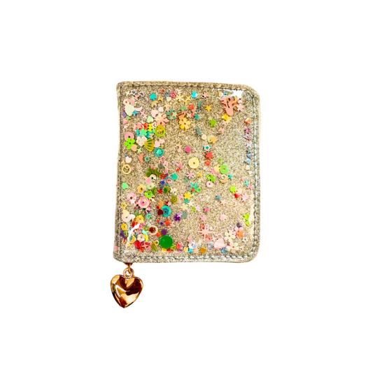 Confetti Wallet: Silver