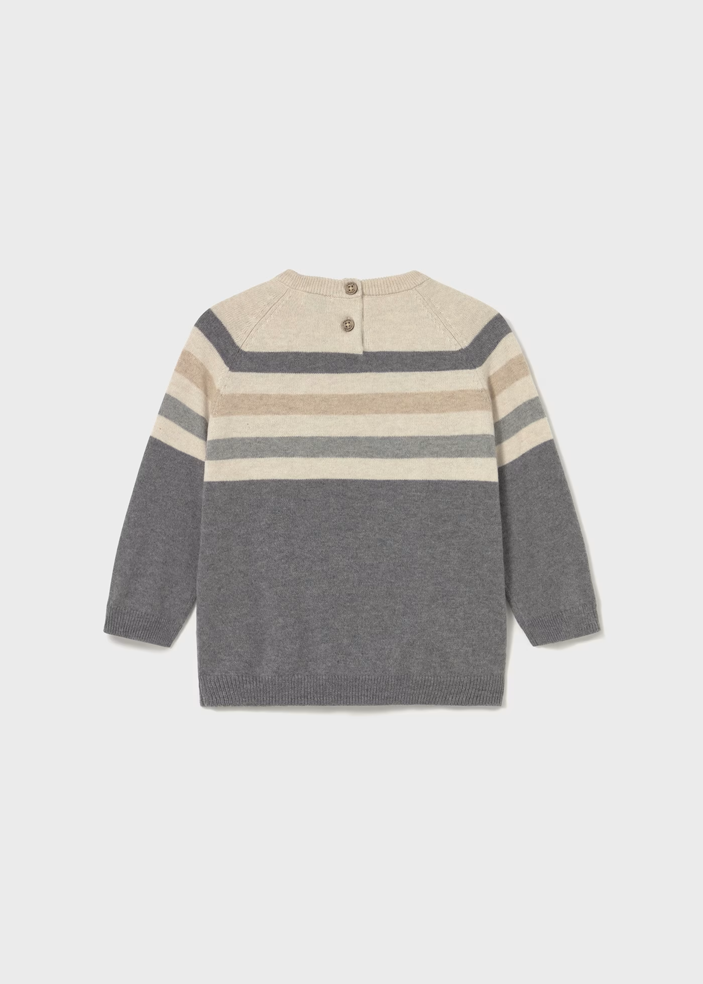 Baby Colorblock Sweater - Graphite Heather