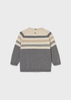 Baby Colorblock Sweater - Graphite Heather
